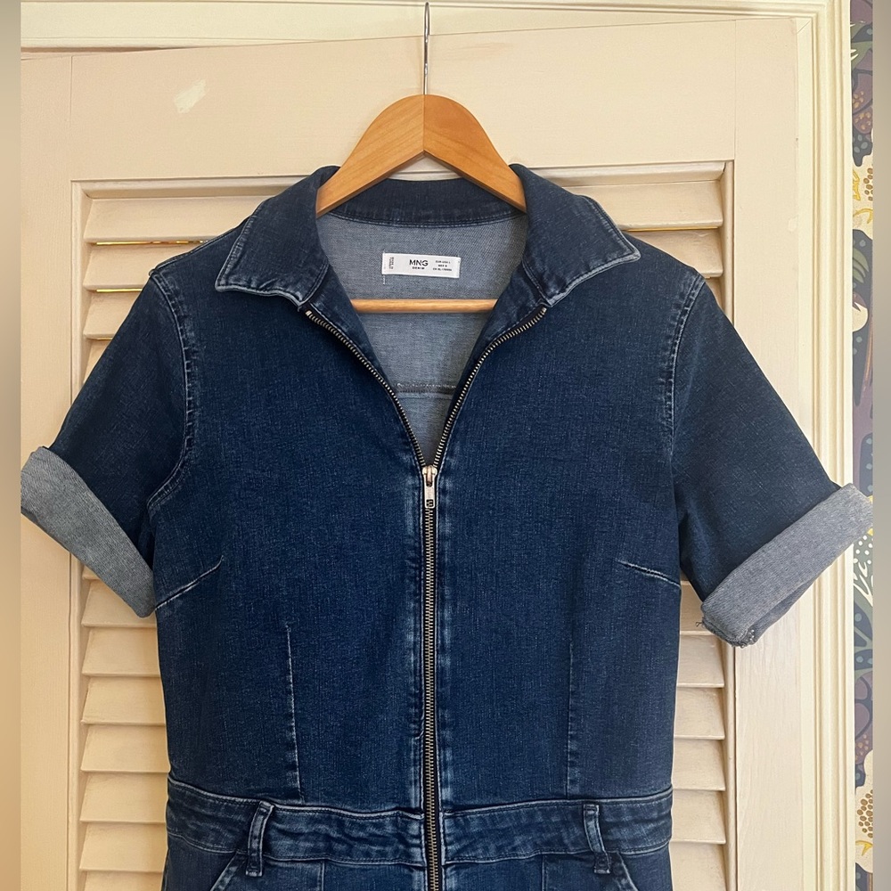 Mango Denim Jumpsuit - size L (European). Excellent used condition. Worn twice.